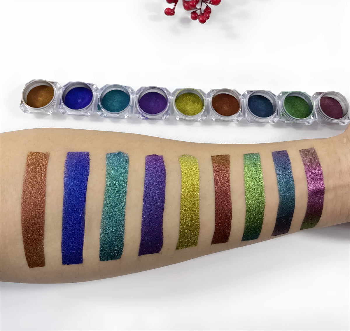 Chameleon pigment pearl powder for cosmetic nail art with nine style options and a 36-month shelf life