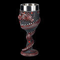 Chinese dragon design 3D stereo stainless steel red wine glass with retro styling