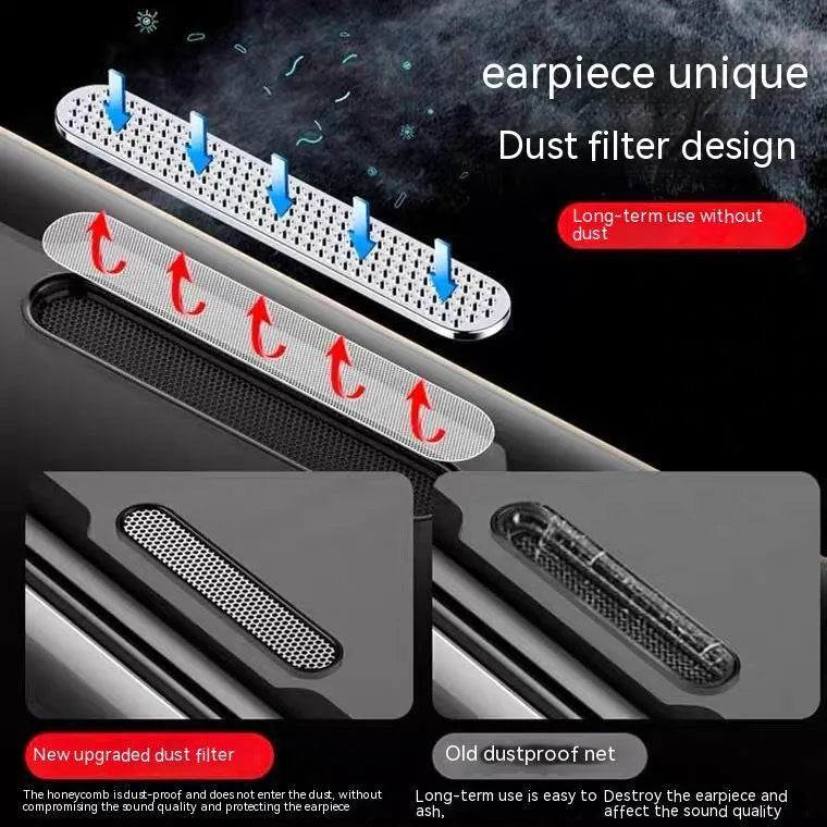 iPhone privacy tempered glass screen protector with dustproof net full-coverage for multiple models