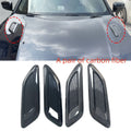 ABS car airscoop shroud set showing engine cover and side vent pieces in black finish
