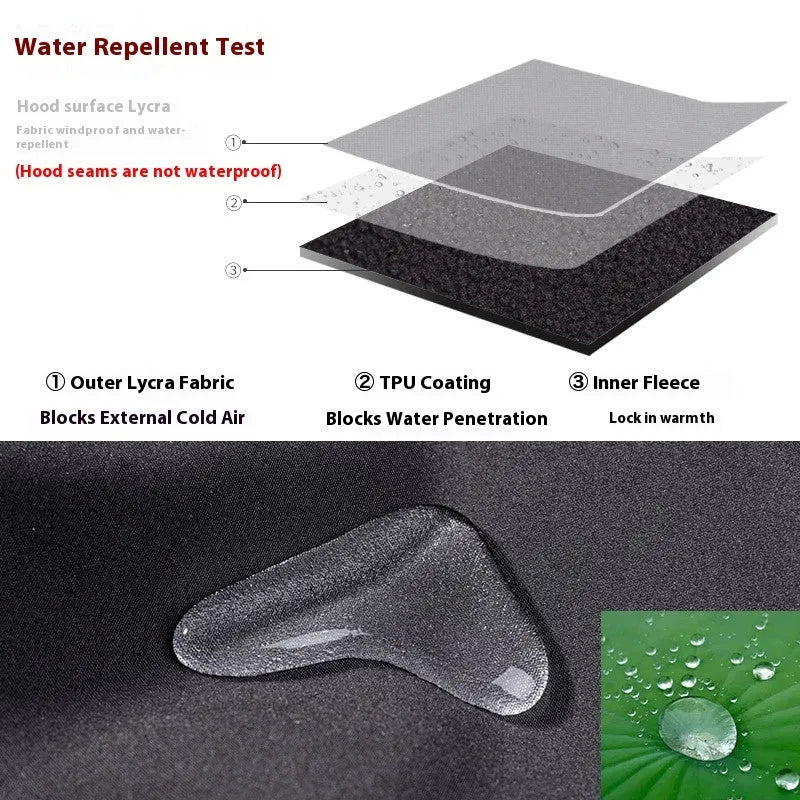 Wind-proof thermal face mask for outdoor sports riding in Gale Gray colour