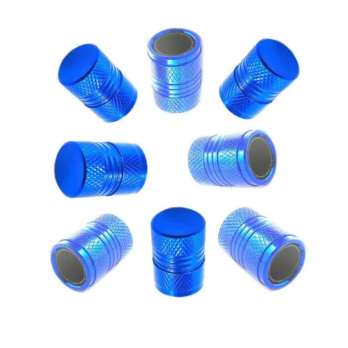 Aluminium car tyre dust protection valve cap in black 17mm length