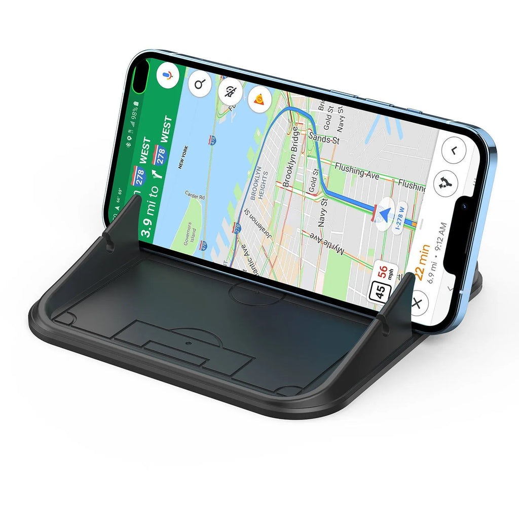 Silicone automobile phone holder in Peak-X5 colour for car and desktop mobile device mounting