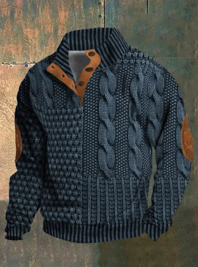 3D Digital Series printed sweatshirt with Christmas pattern on polyester fibre, loose fit, long sleeves, patch pocket