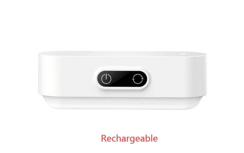 White magnetic USB rechargeable LED night light with touch controls and human body induction sensor