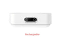 White magnetic USB rechargeable LED night light with touch controls and human body induction sensor
