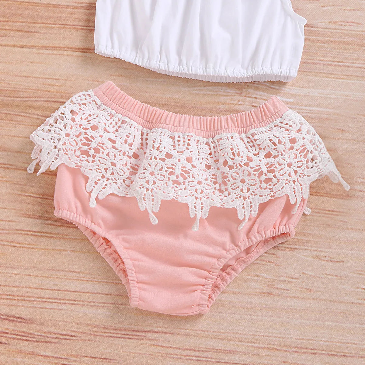 Boys white cotton summer outfit set with vest, shorts and bow tie, child sizes 70cm to 100cm