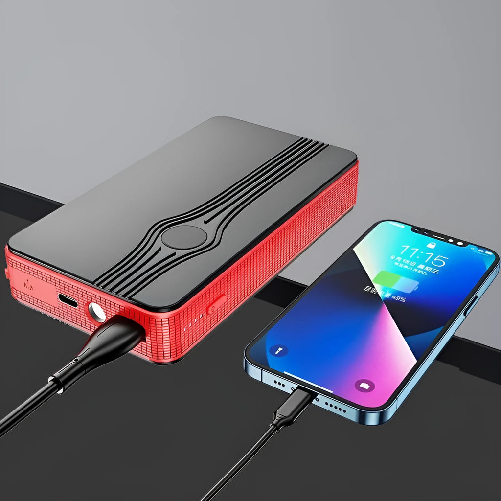 K4-E automobile emergency starting power supply unit with compact dimensions for vehicle jump starting and device charging