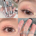 Ballet Liquid Eye Shadow in glitter liquid formula showing five colour shades for universal skin types.