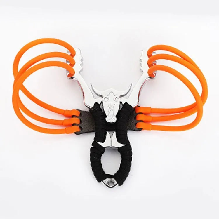Zinc alloy outdoor slingshot with traditional Dawei power card ball design for hunting and target shooting