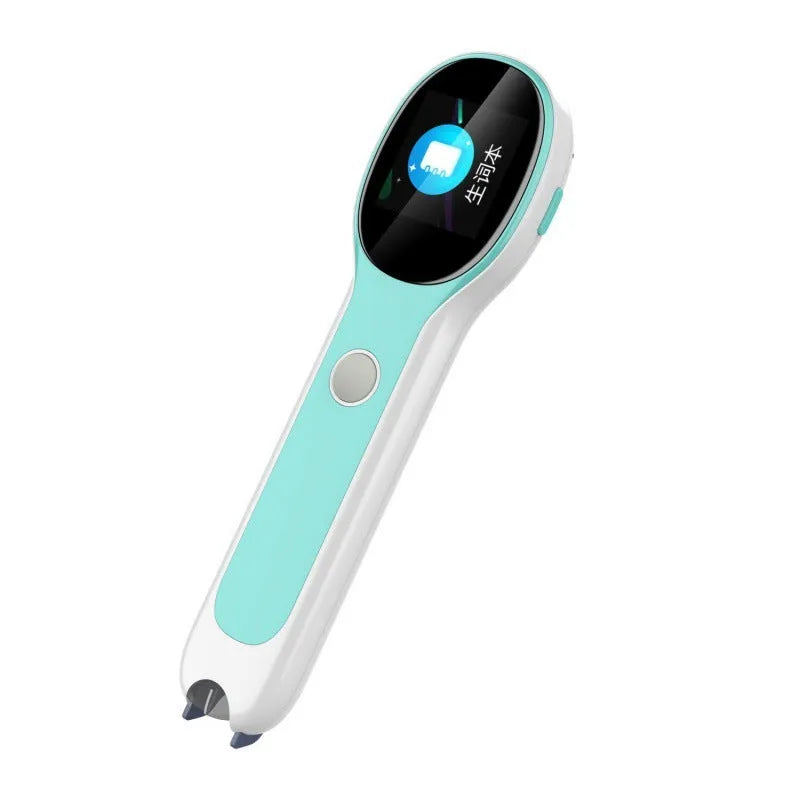 White universal reading pen translation device with USB charging cable