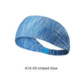 Quick-drying antiperspirant yoga hair band in striped red, polyester fibre women's fitness headband