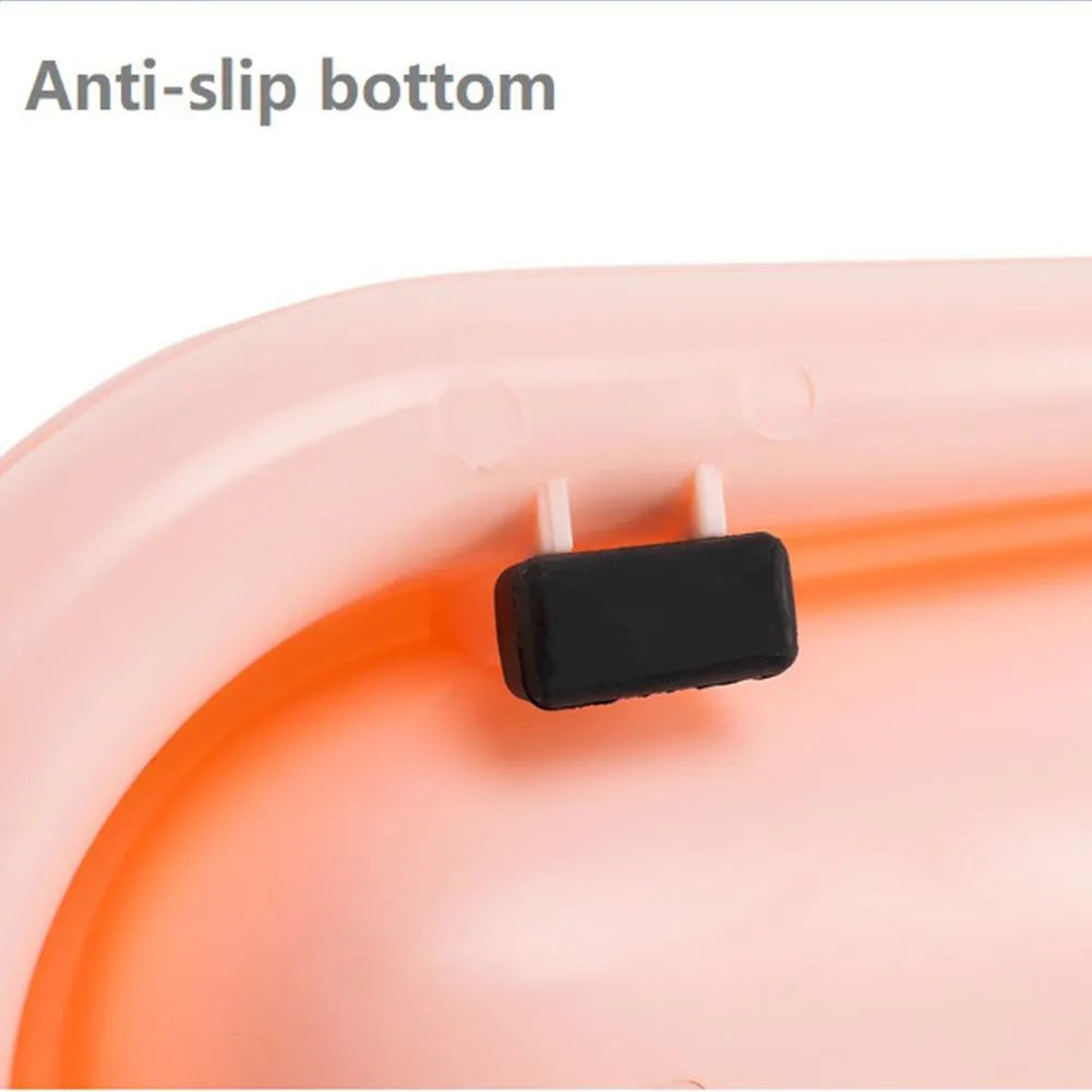 Leakproof pet bowl feeder for cats and dogs in green, pink or yellow colours