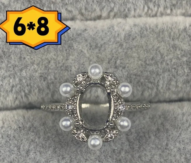 Oval denier ring with five-pointed star ornament and open mouth adjustable design