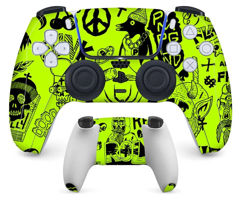 PS5 handle sticker protective sleeve with anti-slip and anti-scratch function, available in styles A to Z