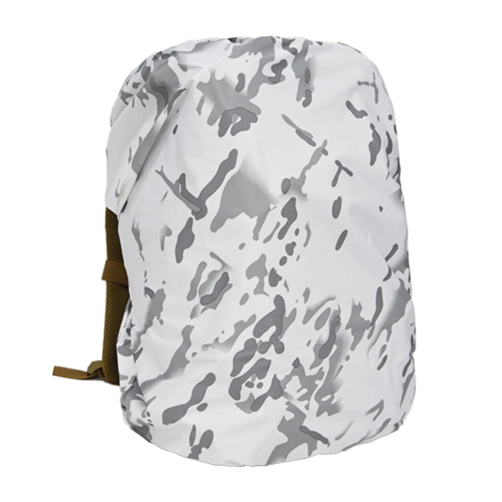 Army green backpack rain cover with 80L capacity for outdoor waterproof protection