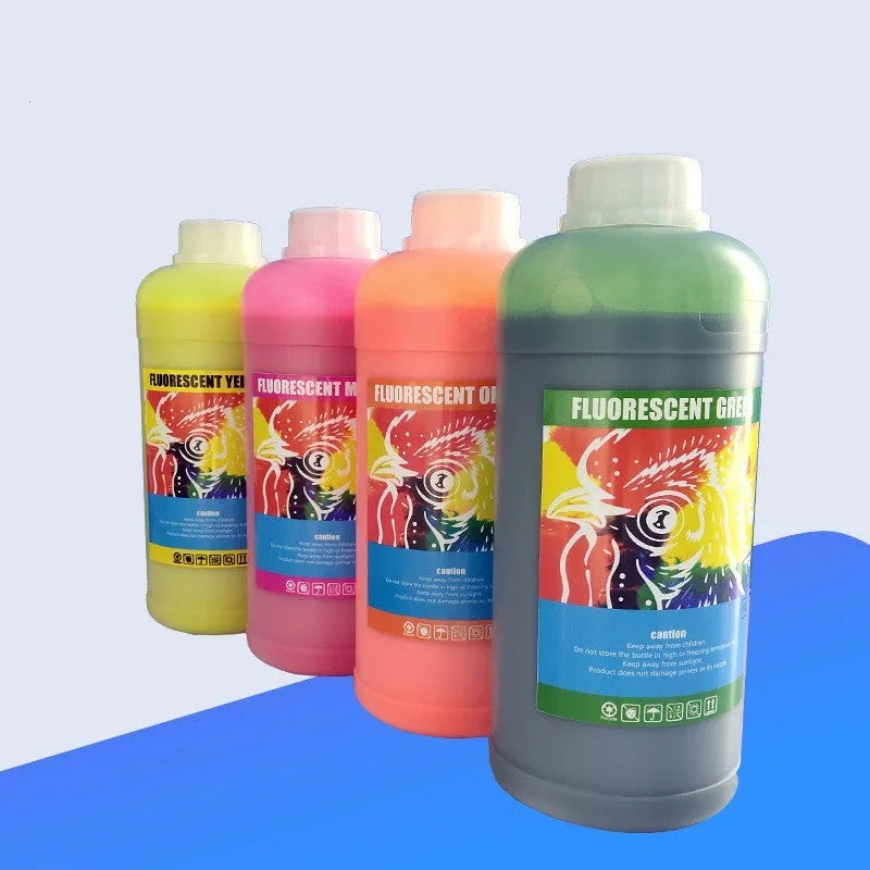Fluorescent pigment ink cartridge for PET film sublimation in 500ml or 1000ml sizes