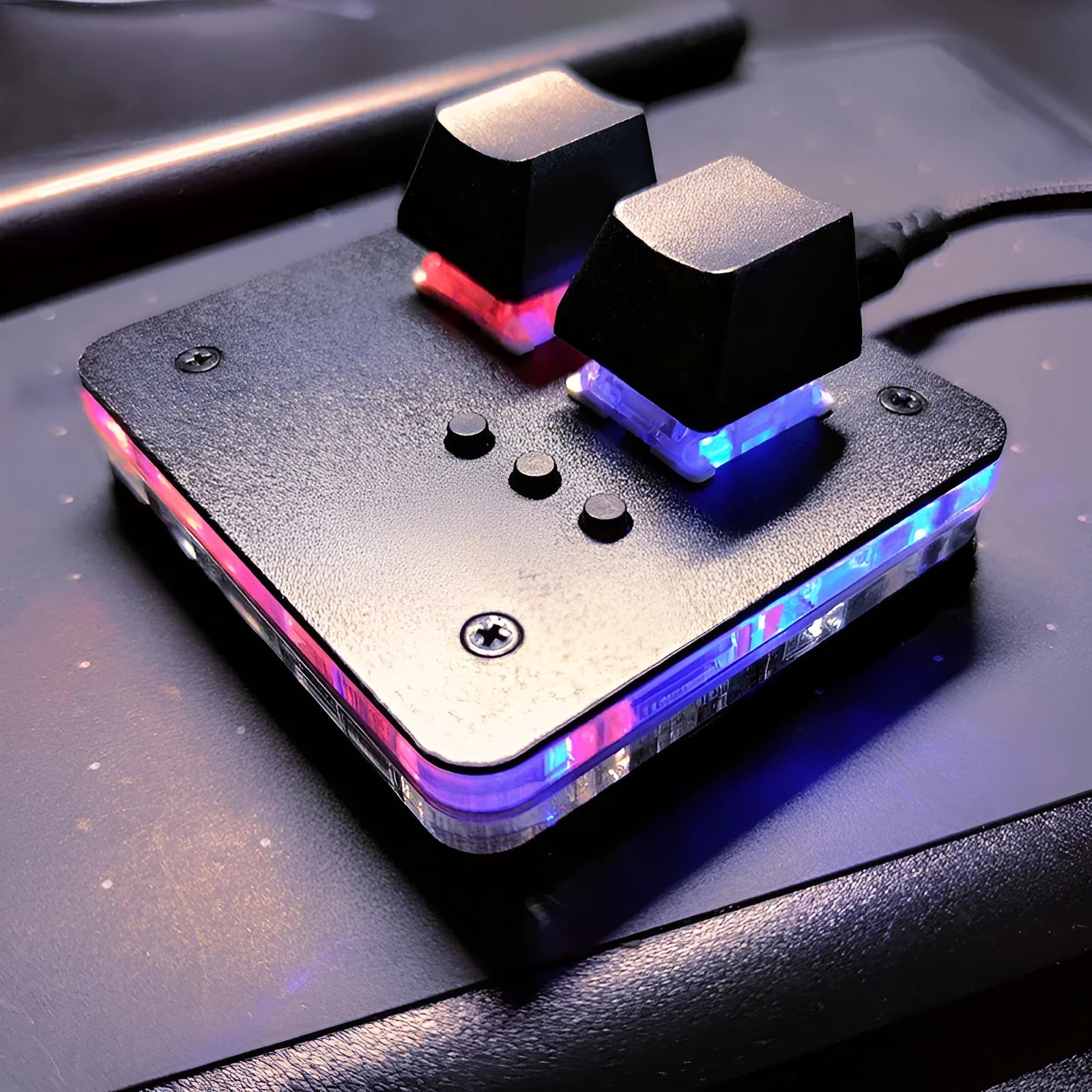 Mini USB keyboard with touch panel in black, grey, pink, or white colour options