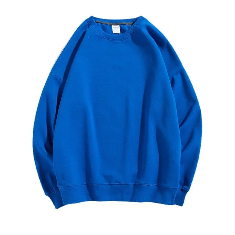 Cotton off-shoulder pullover sweater in loose fit with long sleeves