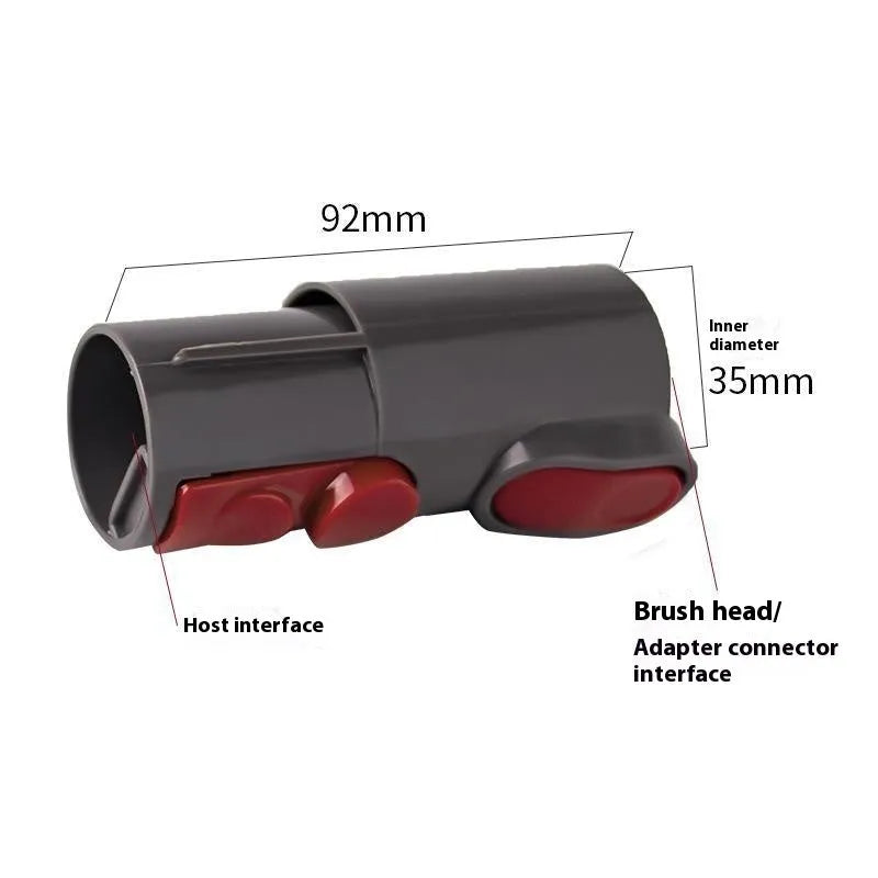 Black plastic vacuum cleaner adapter converter for Dyson V7 V8 V10 V11 to 32mm accessories