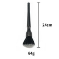 Car detail brush with soft nylon bristles, interior cleaning brush for vents and dashboards
