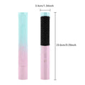 Cordless straightening comb in pink with anti-scald design, 4000mAh battery, and USB charging cable