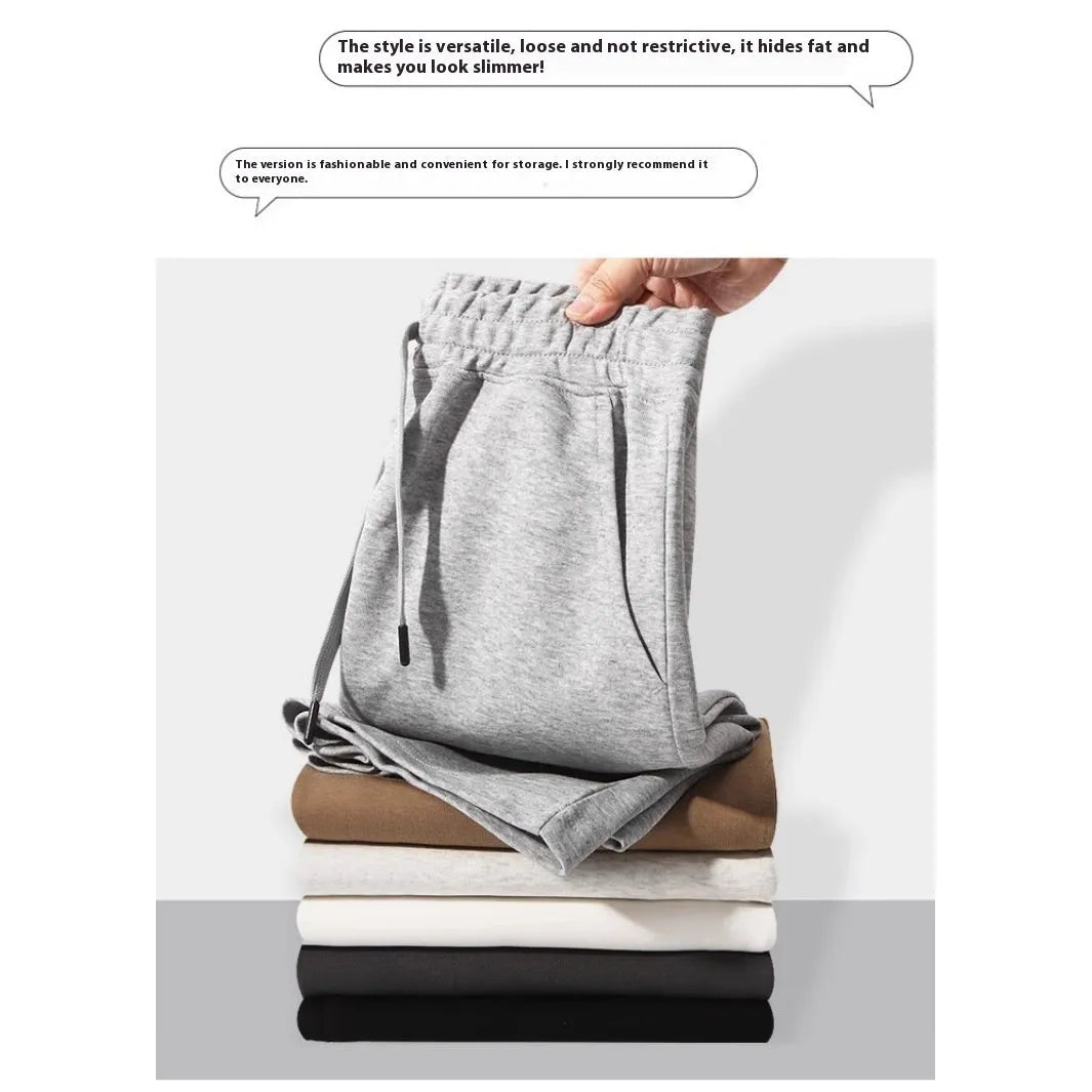 Straight-leg cotton shorts for summer in grey, shown on a hanger.