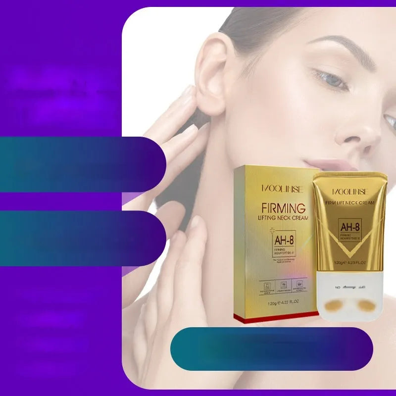 Neck moisturising cream set with eye cream for dry skin in a box