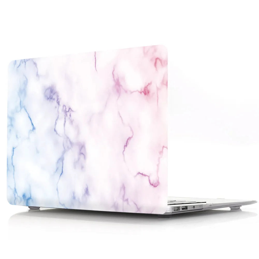 Painted plastic notebook protective case in purple stone colour for 13 inch MacBook Pro