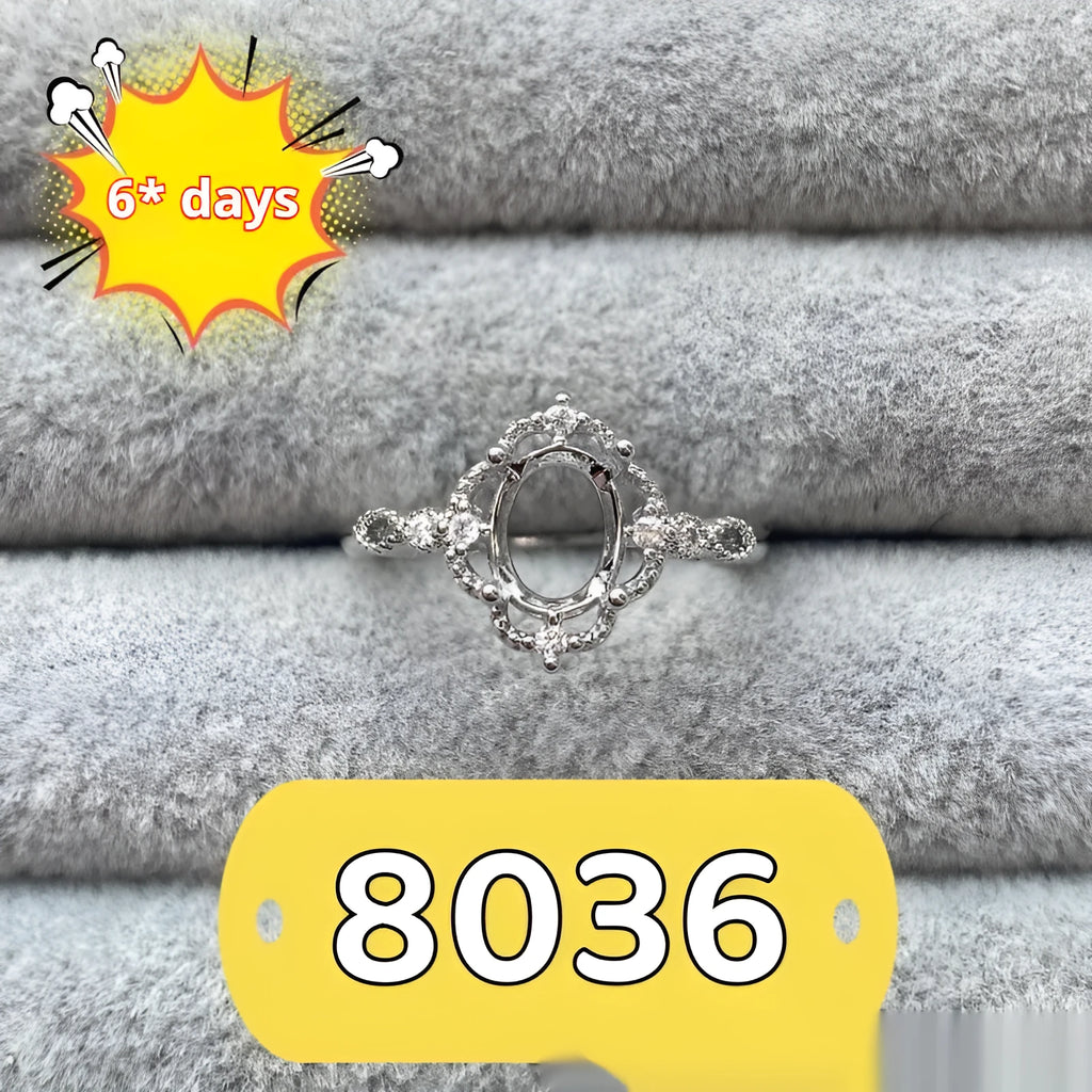 Oval denier ring with five-pointed star ornament and open mouth adjustable design
