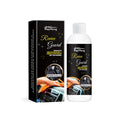 Compact 3.8cm by 12.3cm bottle of car interior polish for cleaning vinyl, leather, and plastic surfaces.