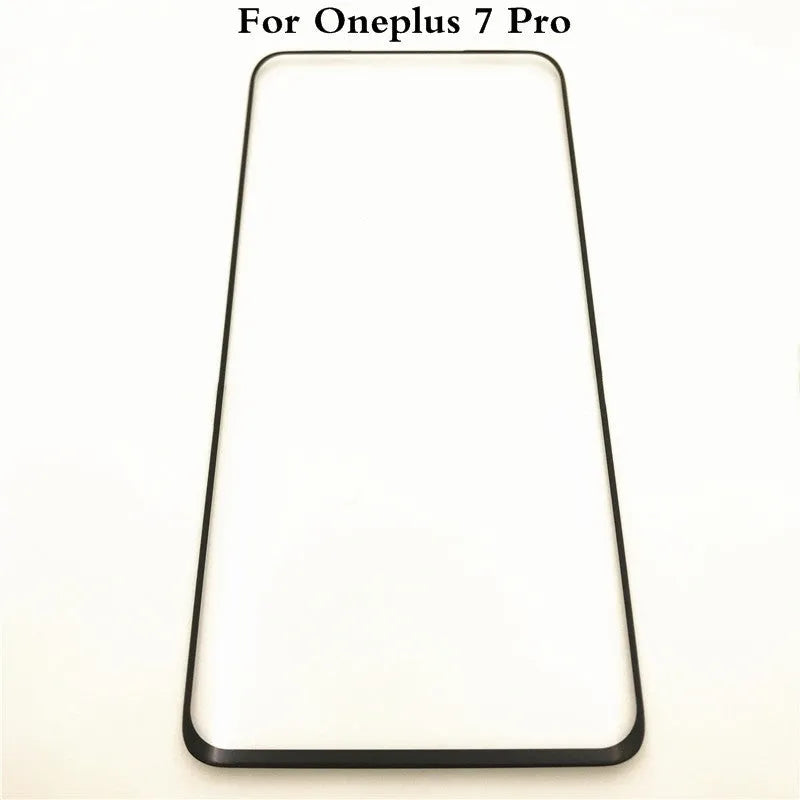 OnePlus 7 Pro touch screen replacement glass with pre-applied OCA adhesive for smartphone display repair
