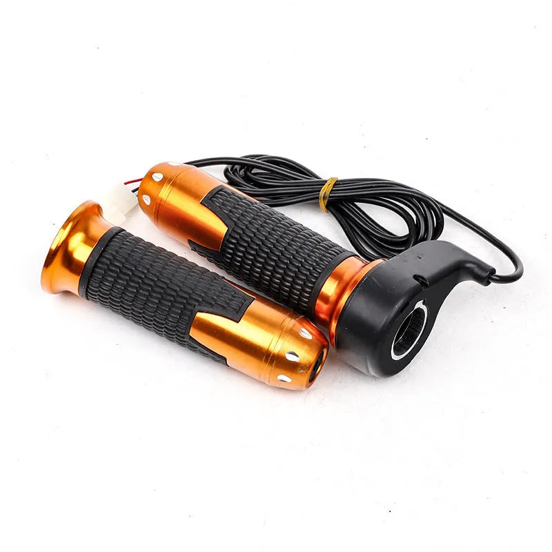 Three-speed rotary accelerator handle for electric car modification with 3-wire plug connector