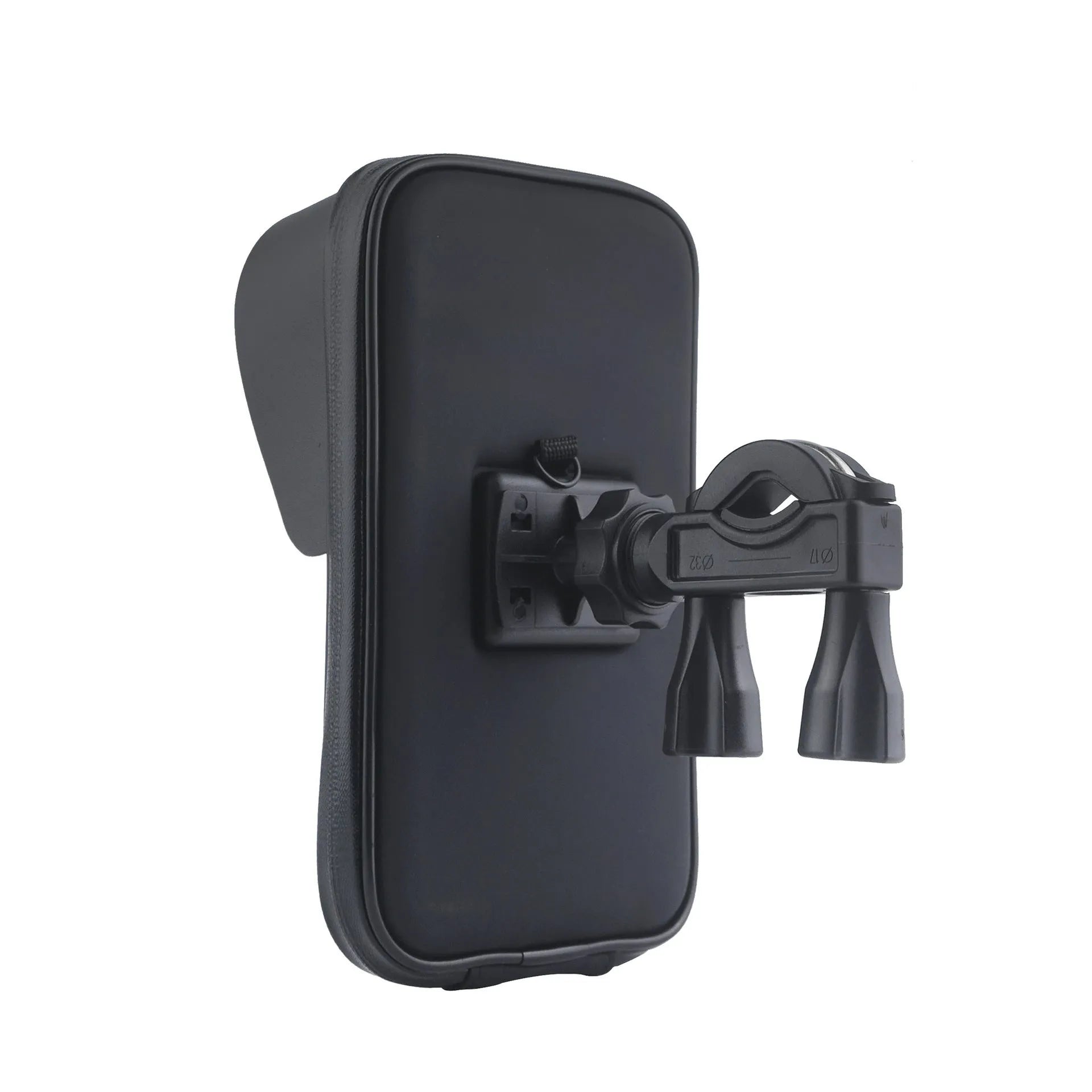 XL waterproof bicycle phone bag in PU leather for 6.5 inch mobile phones on handlebars