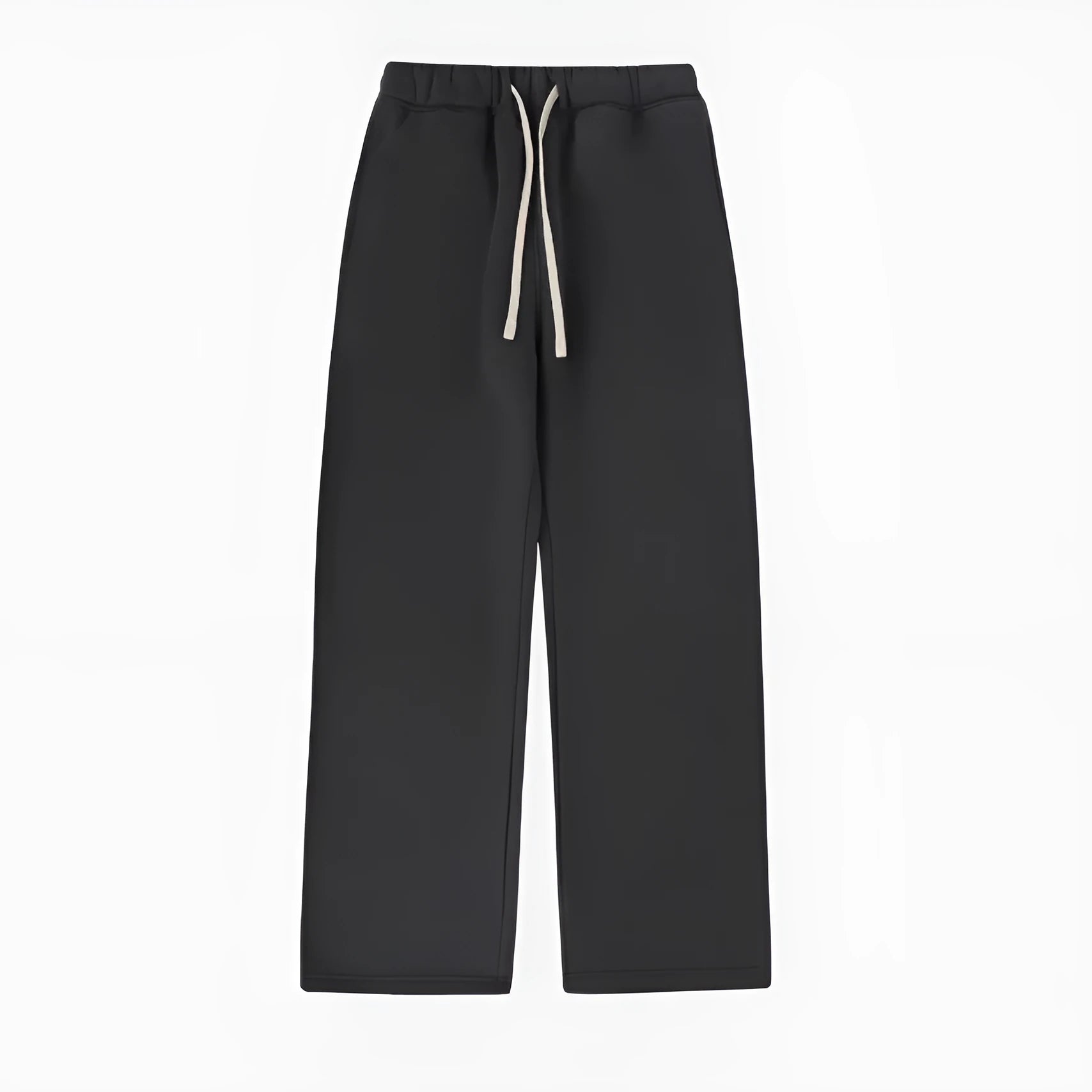 Men's loose fit fleece-lined sweatpants with elastic drawstring waistband in multiple colour options