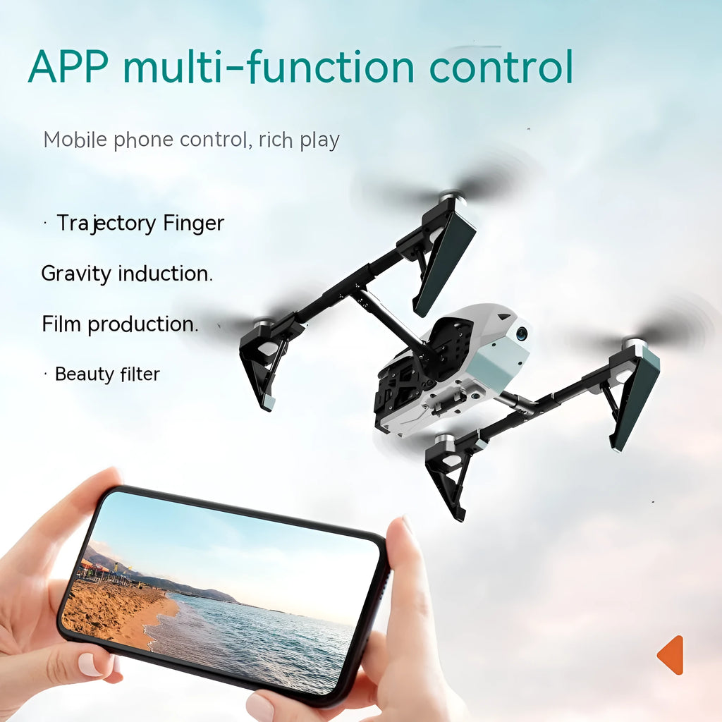 KS66 aluminium alloy UAV drone with optical flow positioning and camera mounted on brushless motor frame