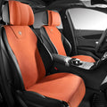 Ultra thin tailored leather car seat cover with gradient hole design in multiple colour options