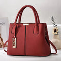 Women's soft PU leather shoulder bag with large capacity and adjustable strap in multiple colour options
