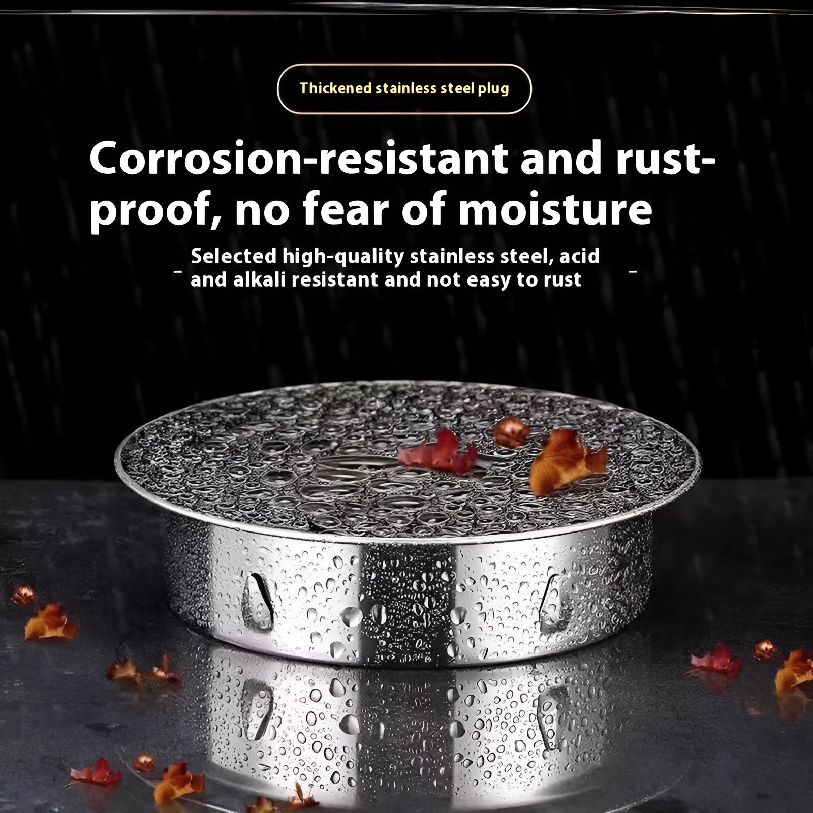 Stainless steel floor drain deodorant seal cover with modern simple design