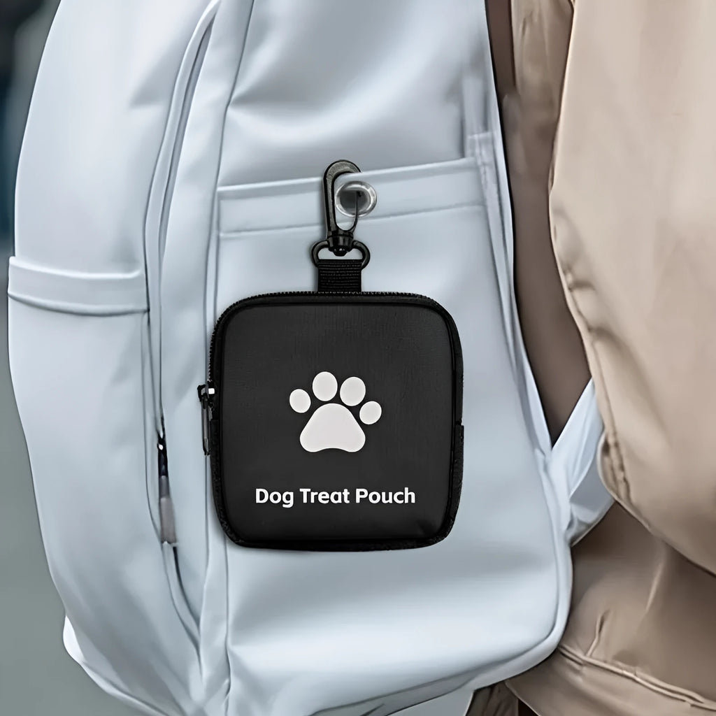 Polyester portable pet snack pack with zipper closure in Oxford material, available in four colours