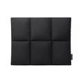 Soft fluffy laptop sleeve in black or khaki for 13 to 15.6 inch computers with retro sewing thread details