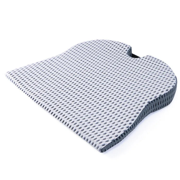 Regular size memory foam seat cushion with a fixed strap, shown in a solid colour.