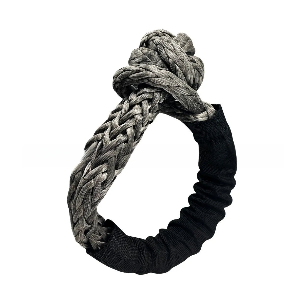 Polymer soft shackle trailer rope with 12mm diameter for off-road vehicle recovery