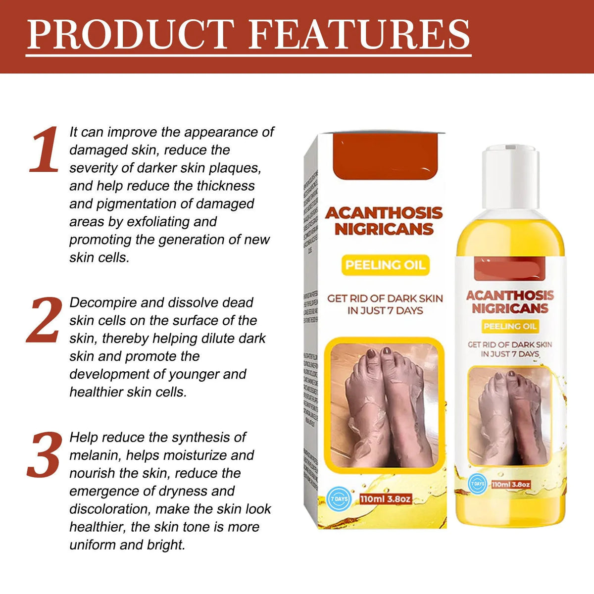 110ml cleansing and moisturising skincare oil bottle, 13cm by 3.8cm, with oil and glycerol