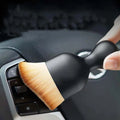 Car interior cleaning brush with PVC bristles in white, pink, and black colour options