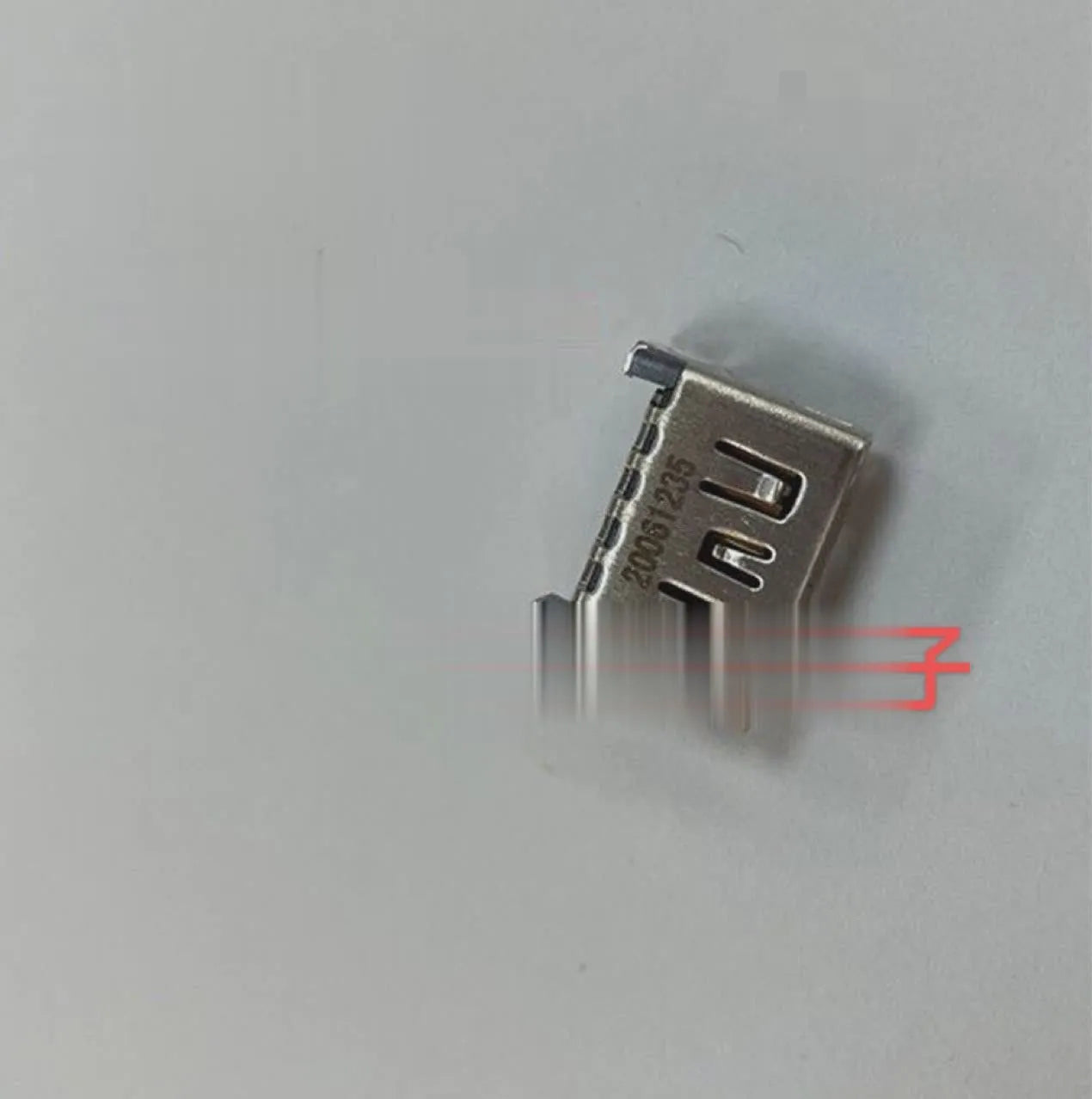 Silver HDMI host socket connector for game machine accessories