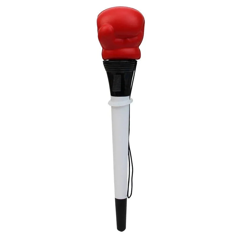 Pressure relief ejection pen with plug-in sleeve and four black 0.7mm ballpoint refills