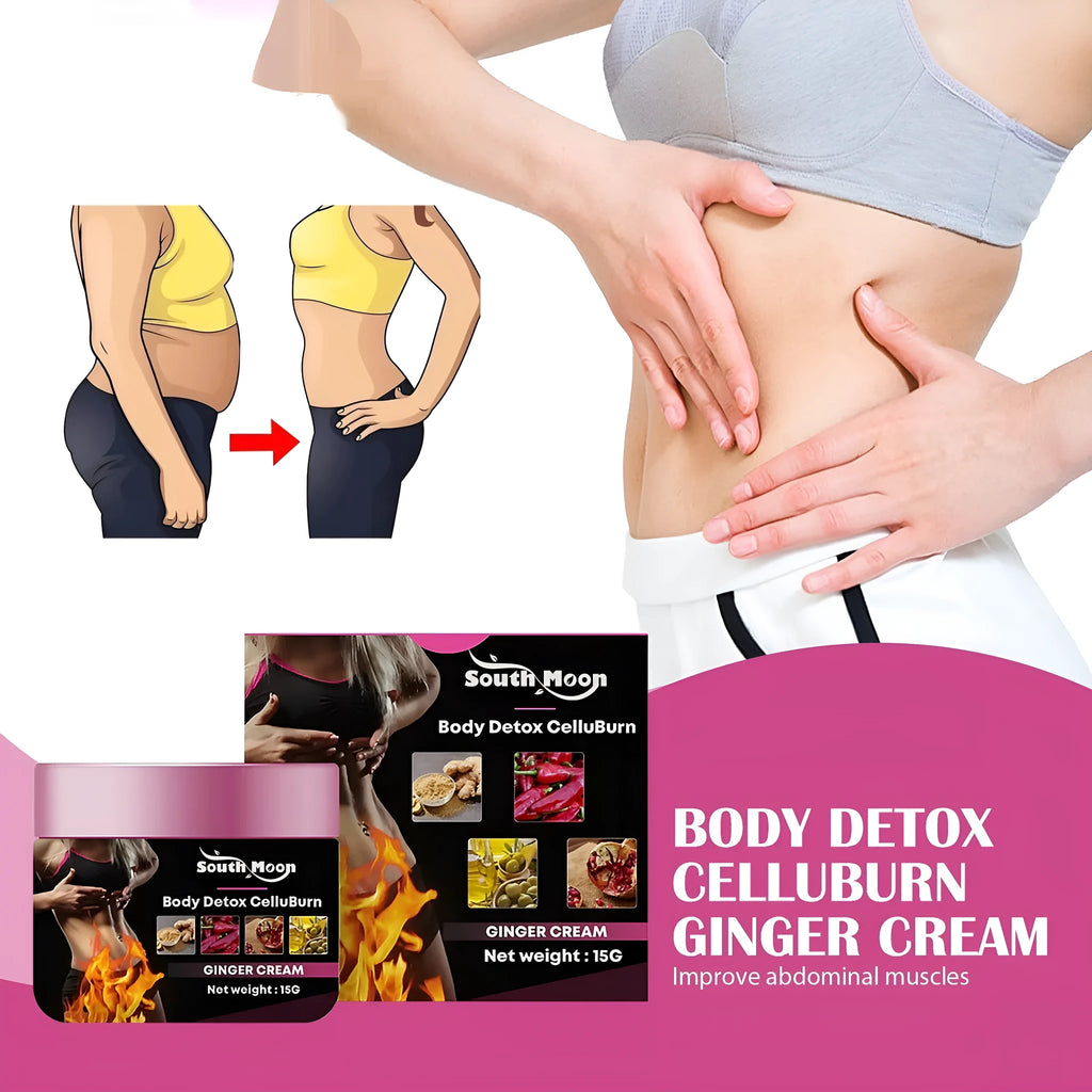 15g ginger body thigh slimming shaping tightening cream jar with olive oil and hyaluronic acid