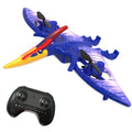 Remote-controlled pterosaur quadcopter drone with night light and sound effect, metal body, 30-50cm size