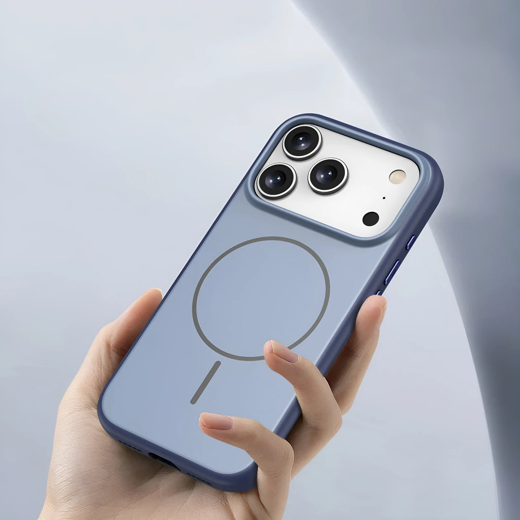 Frosted matte magnetic protective case for iPhone 17 in multiple colour options